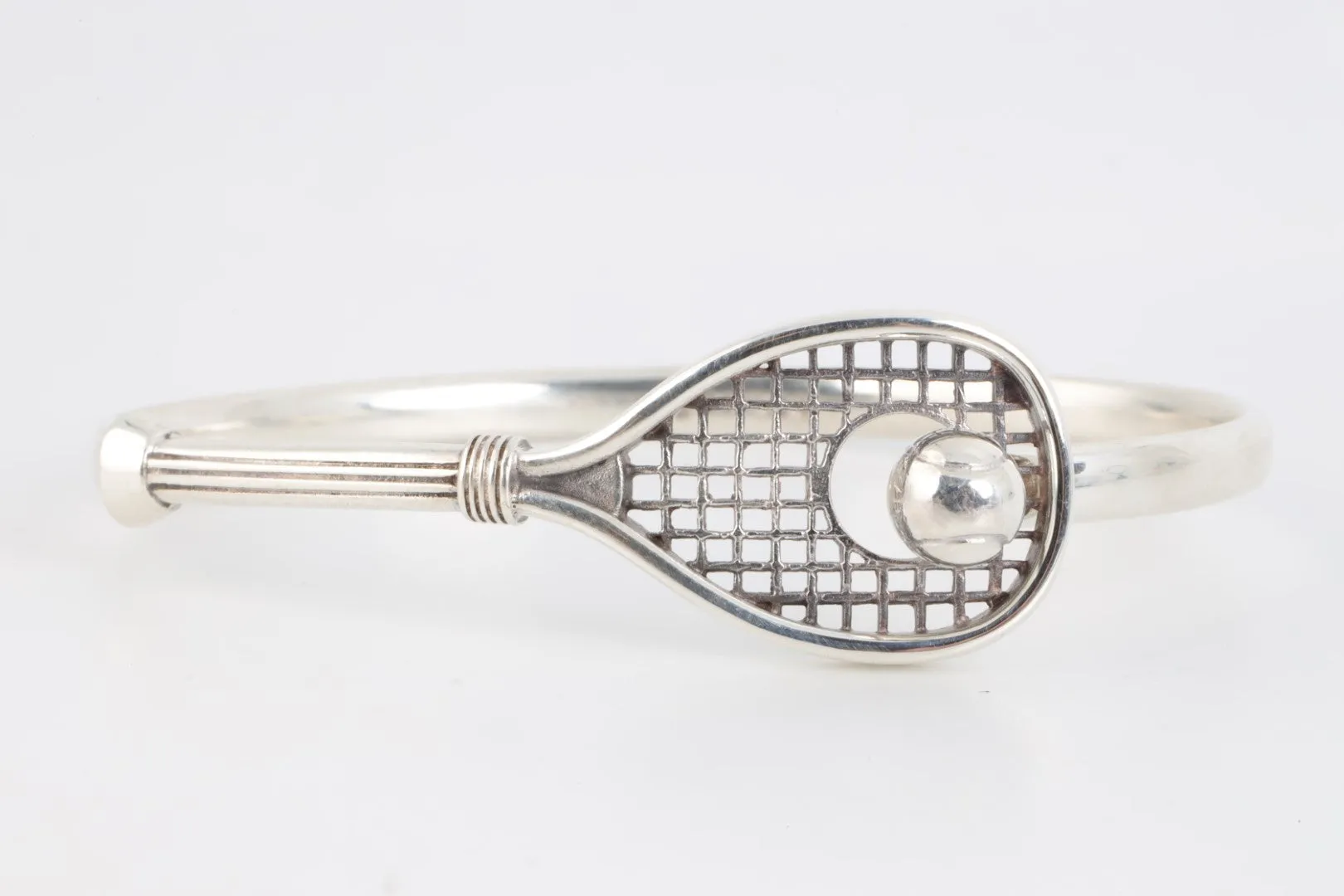 6.5" 925 Silver Tennis Racket Bracelet (19.03g.)