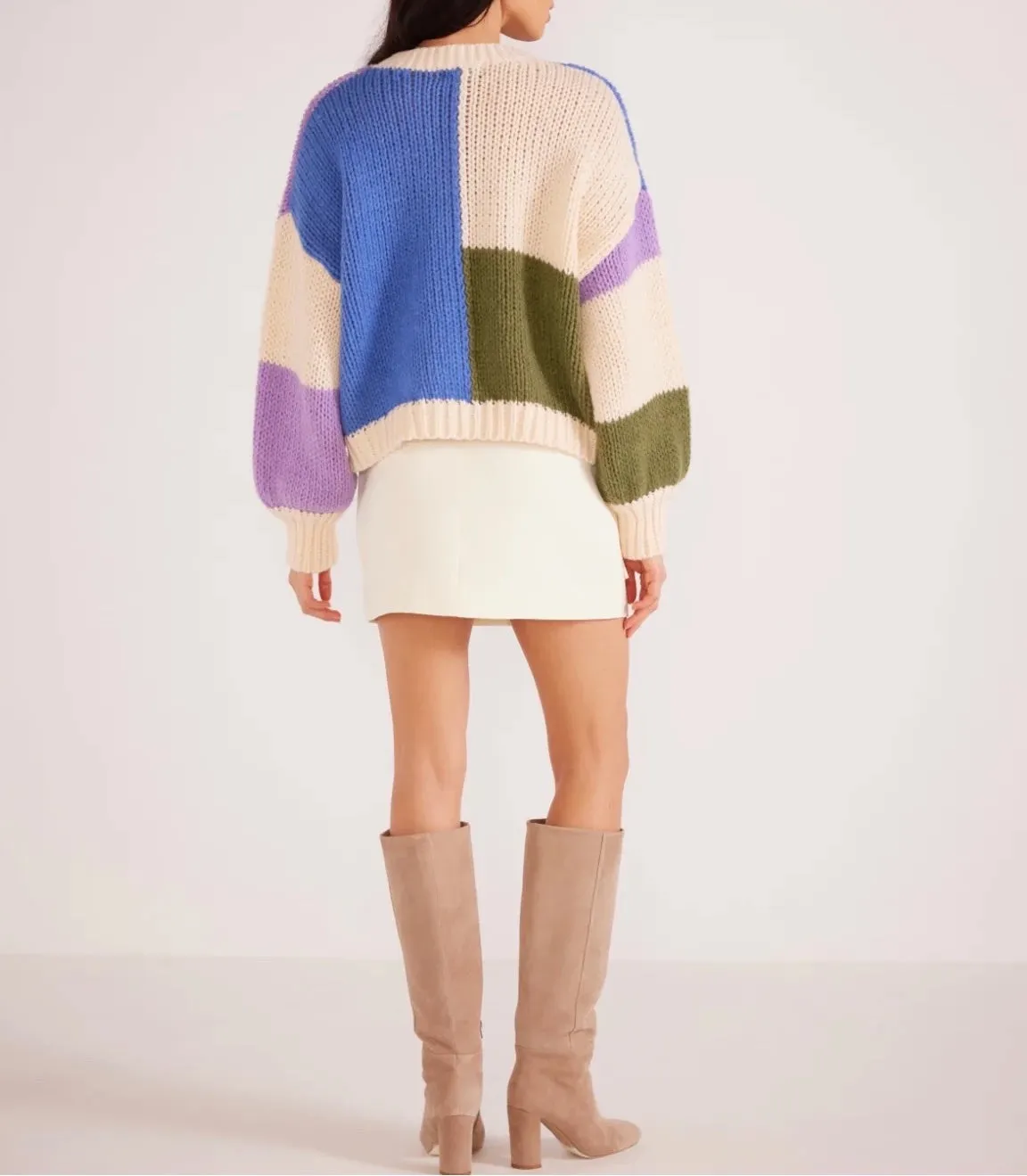 Amelia Color Block Sweater