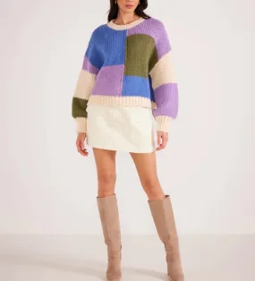 Amelia Color Block Sweater