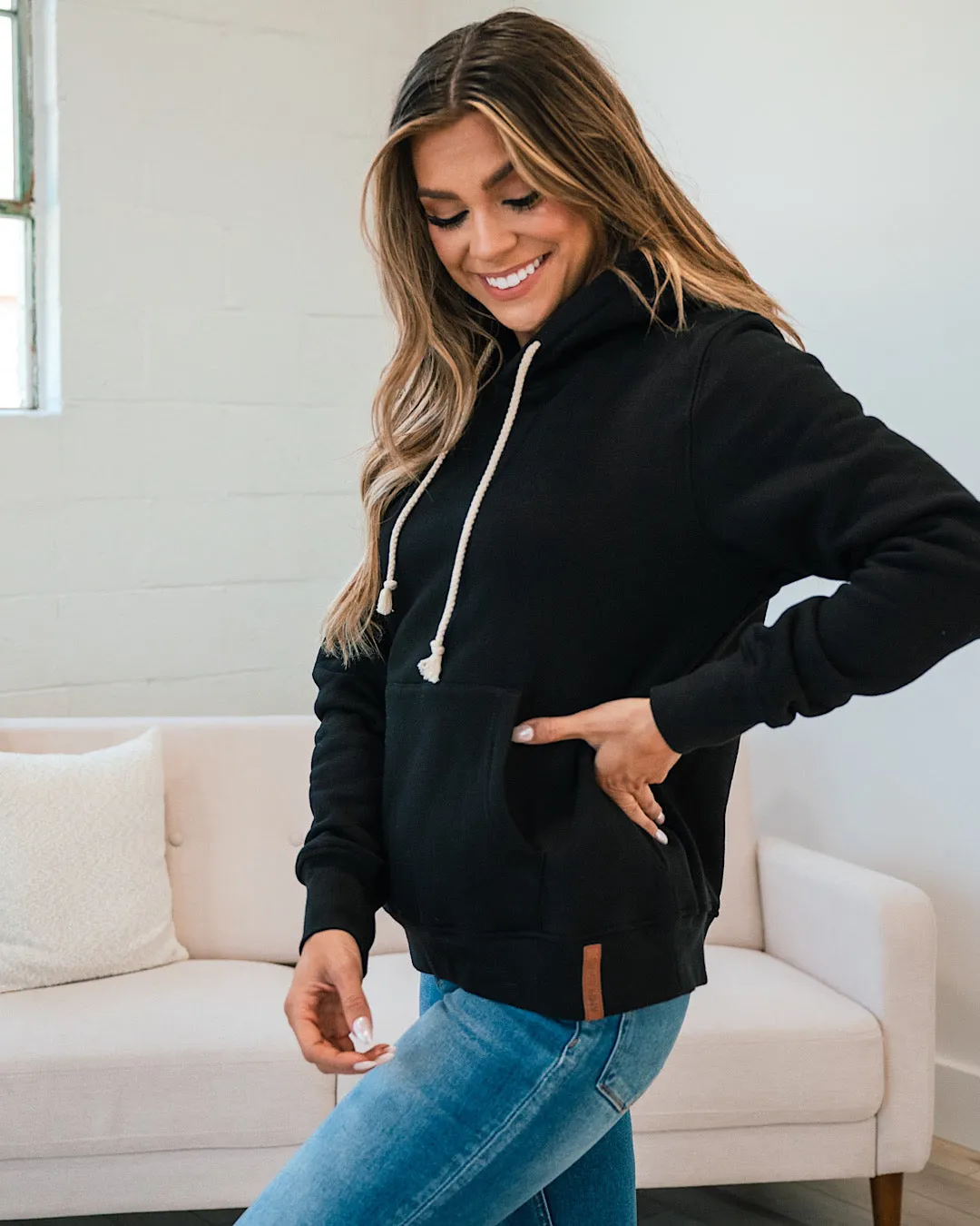 Ampersand Ave Staple Hoodie - Black FINAL SALE