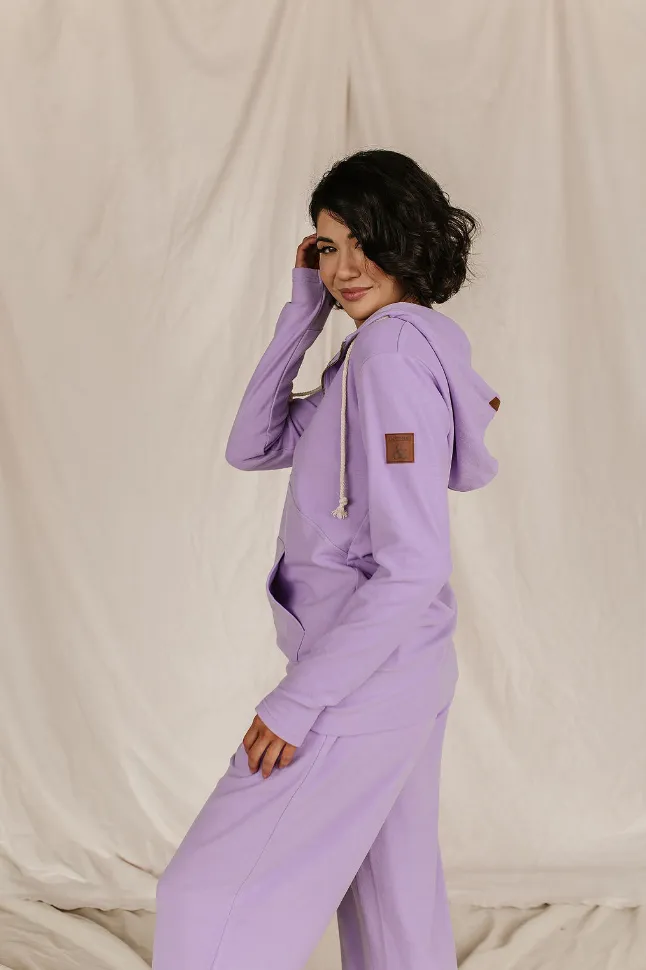 Ampersand Avenue Fullzip Sweatshirt Performance Fleece - Wisteria