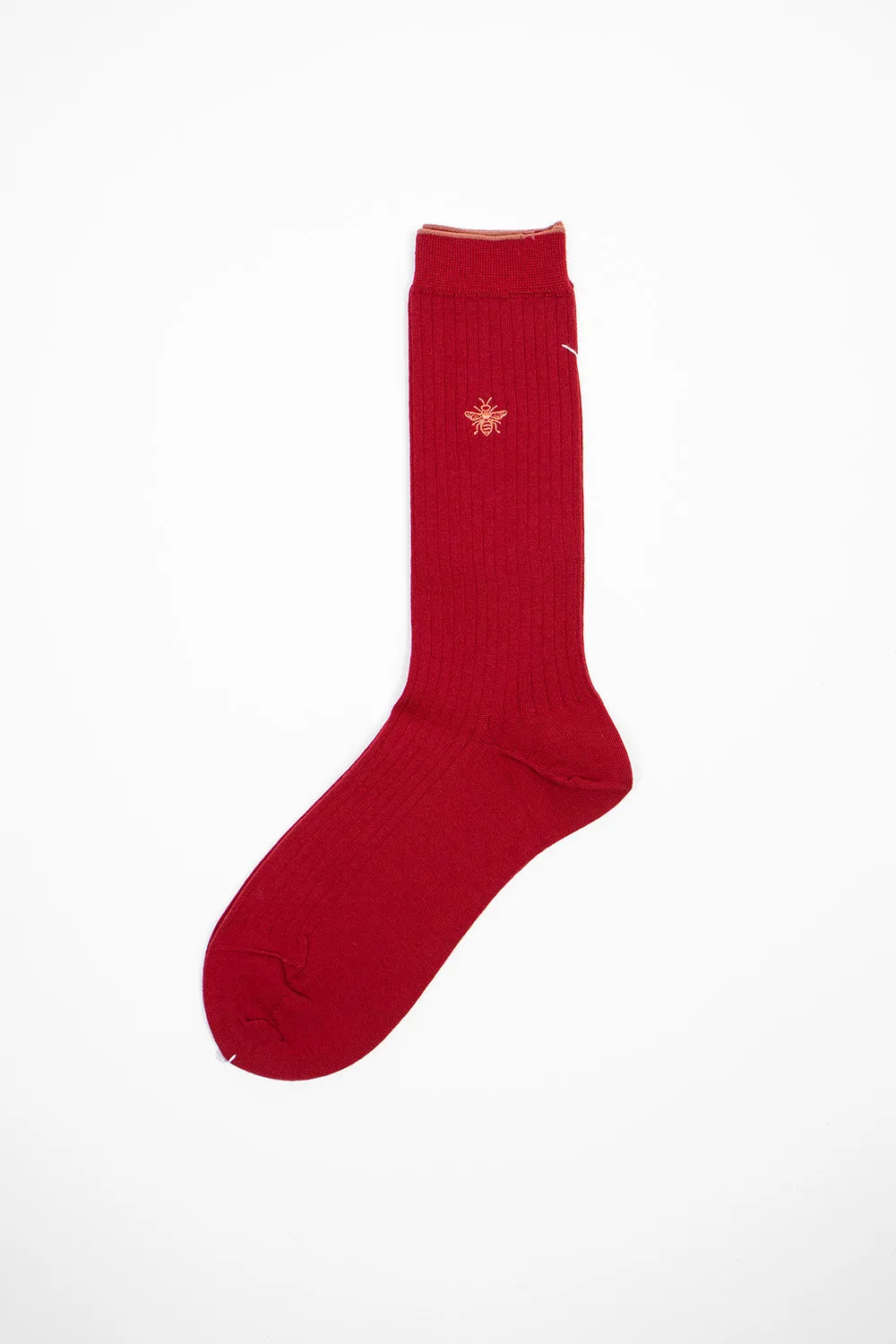 ANP-112 Super Merino Bee Socks Red