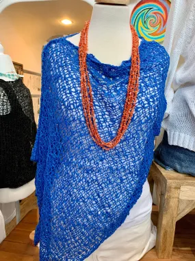 Azul Popcorn Poncho