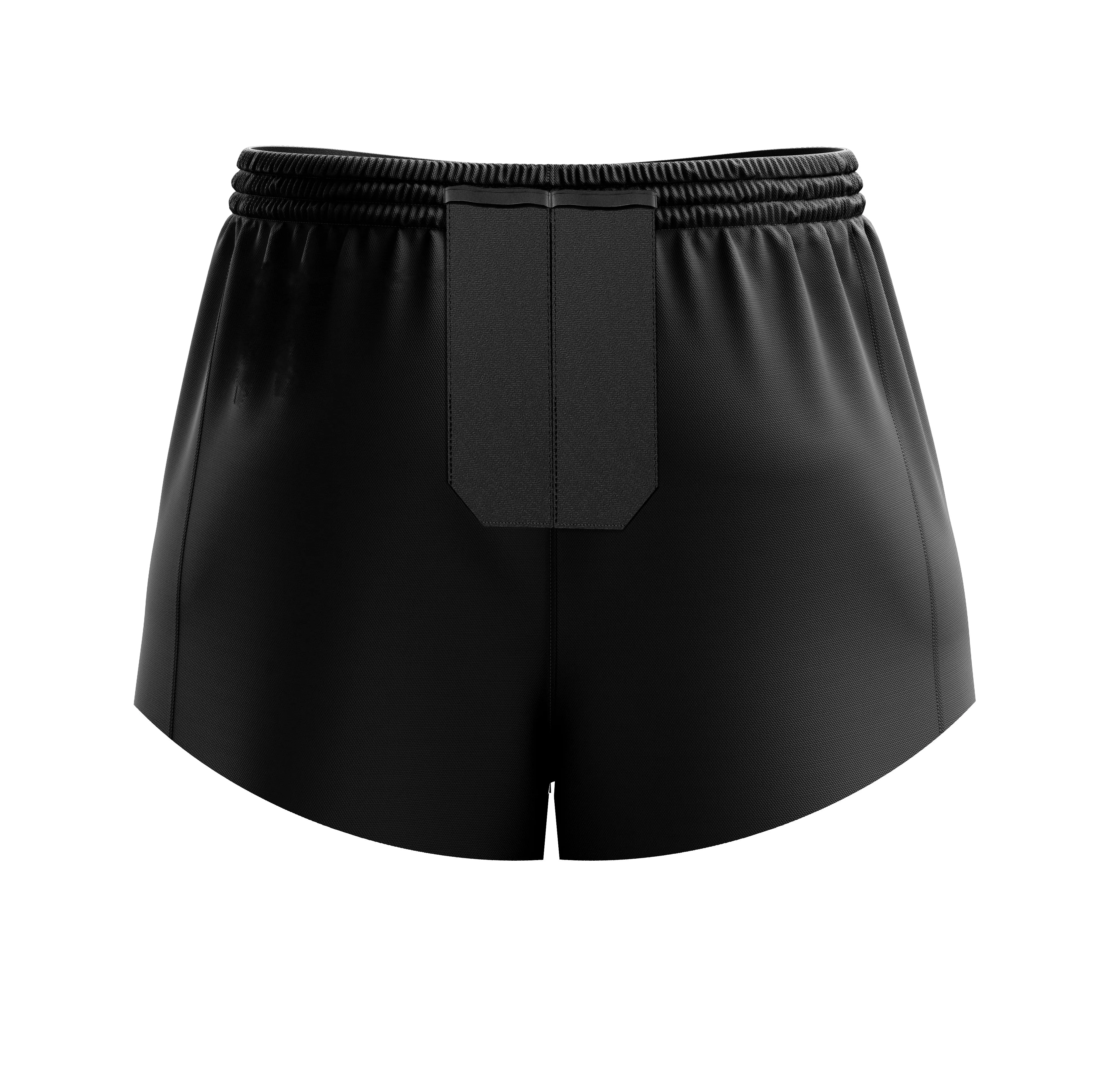 'Basic b*tch'' black racer shorts