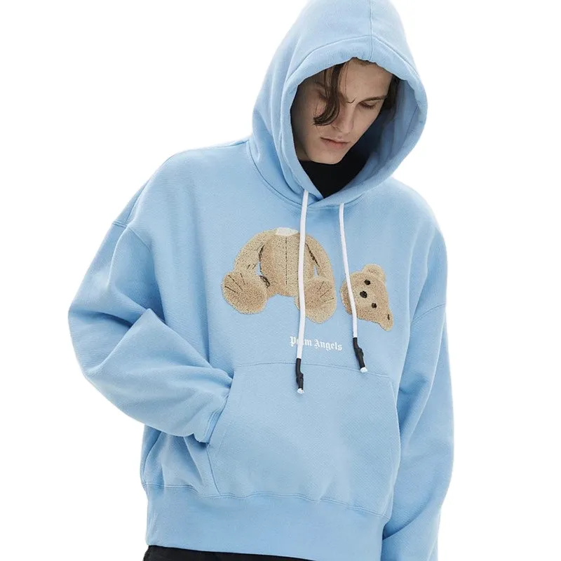 Bear Hoodie Unisex Loose Drop Shoulder Cute Hoodies