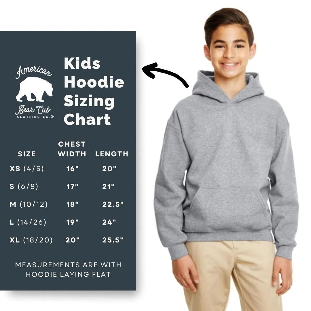 Bigfoot Hiking Kids Hoodies - Light or Dark Artwork