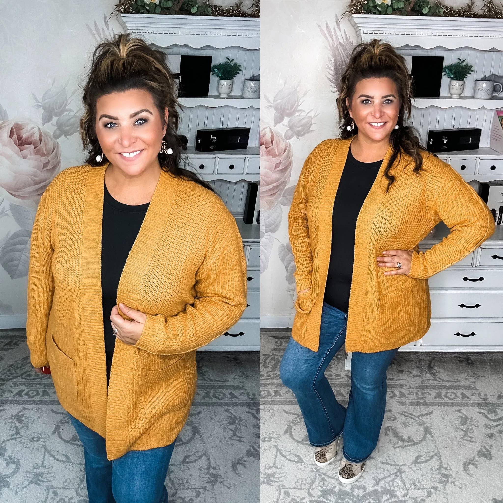 Can't Beat It Cardigan - Marigold