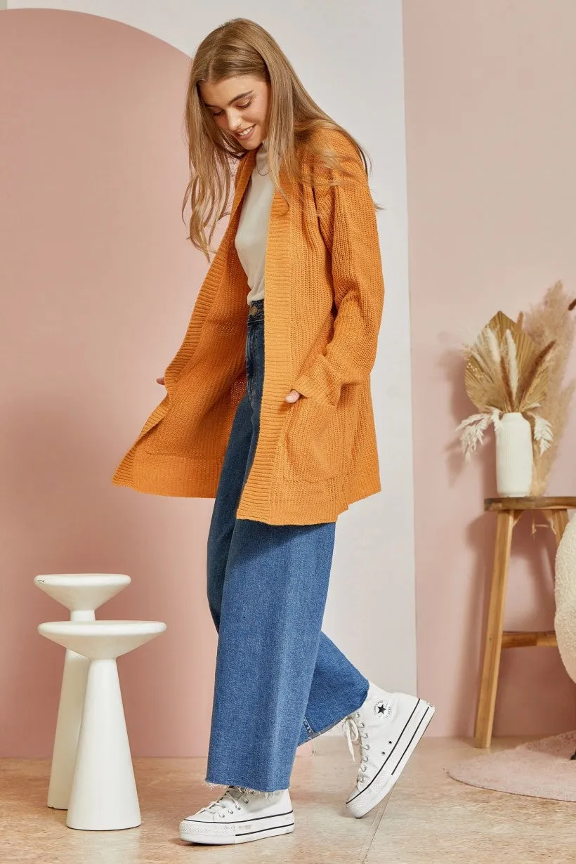 Can't Beat It Cardigan - Marigold