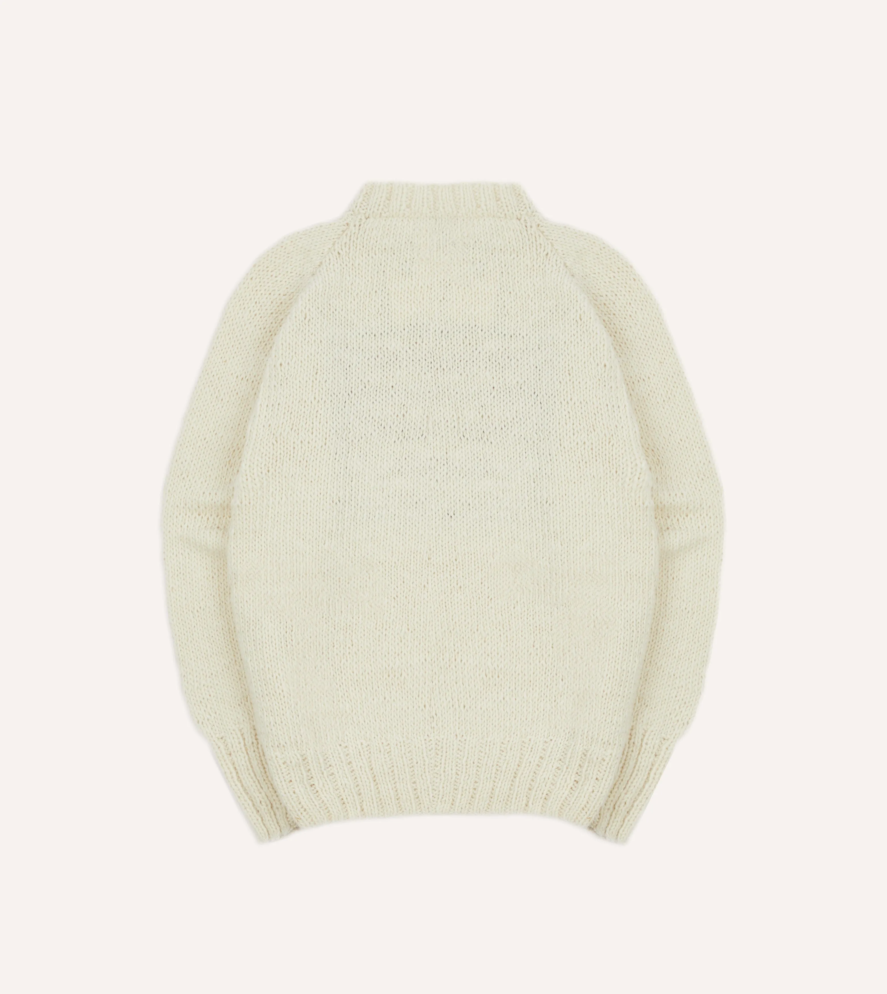 Chamula for Drake's Ecru Flag Merino Jumper