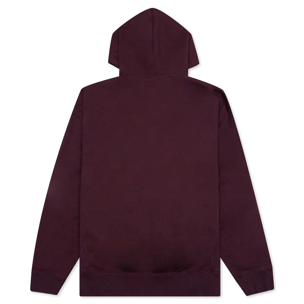 College CO L/S Hoodie - Burgundy