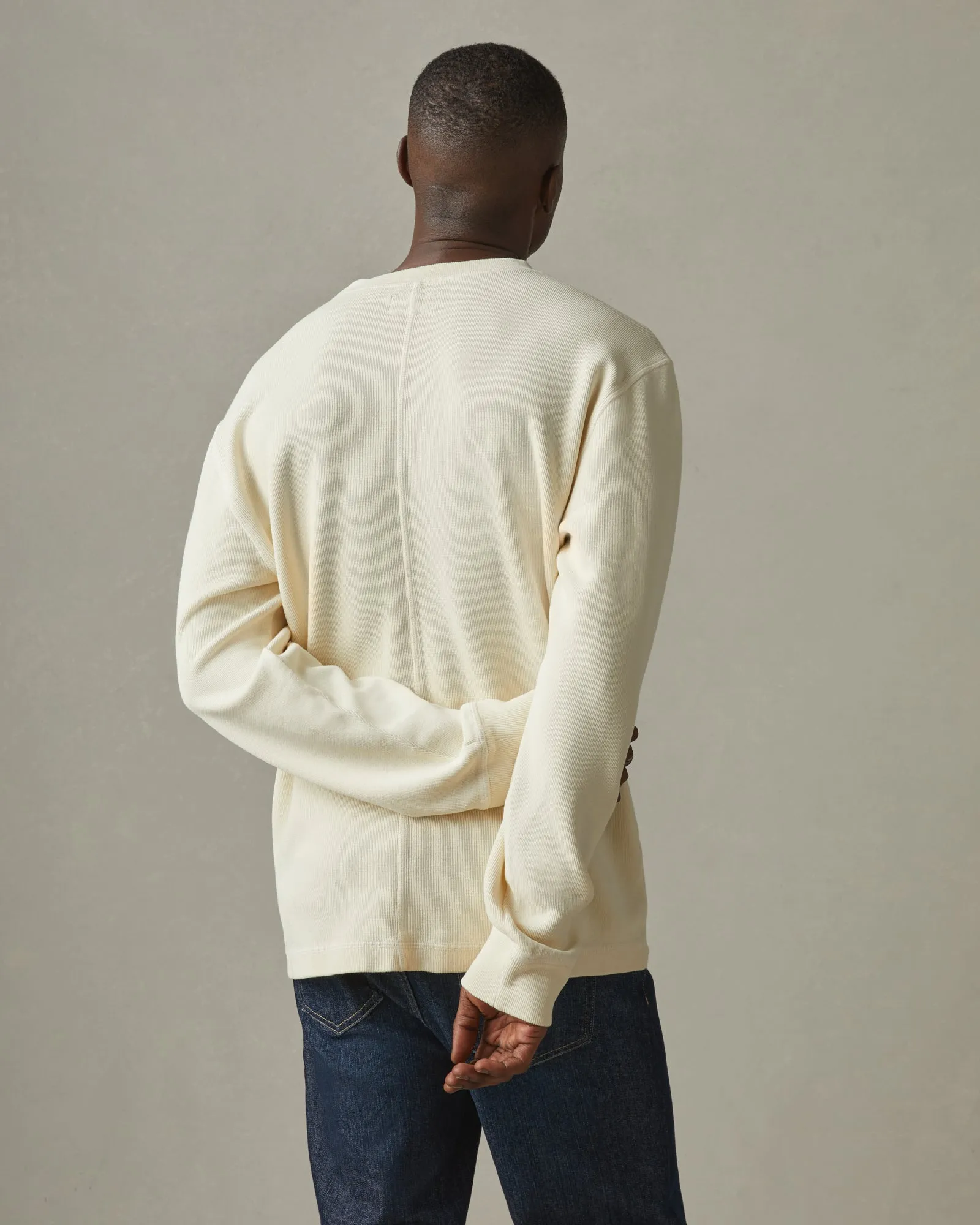 Cotton Crew Sweater - Cornsilk