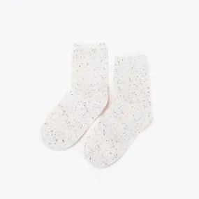 Cotton Mid Sock Ivory Multicolor Marl