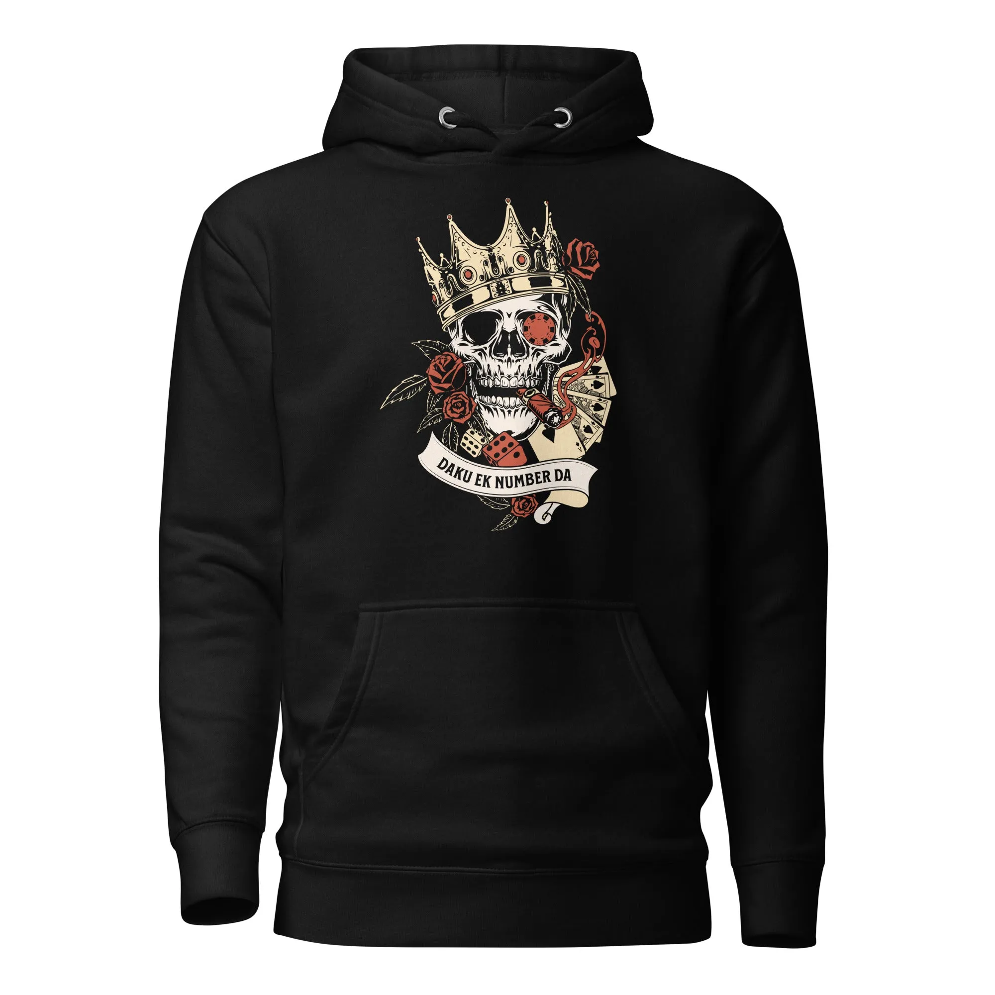 Daku ek number da skull Unisex Hoodie