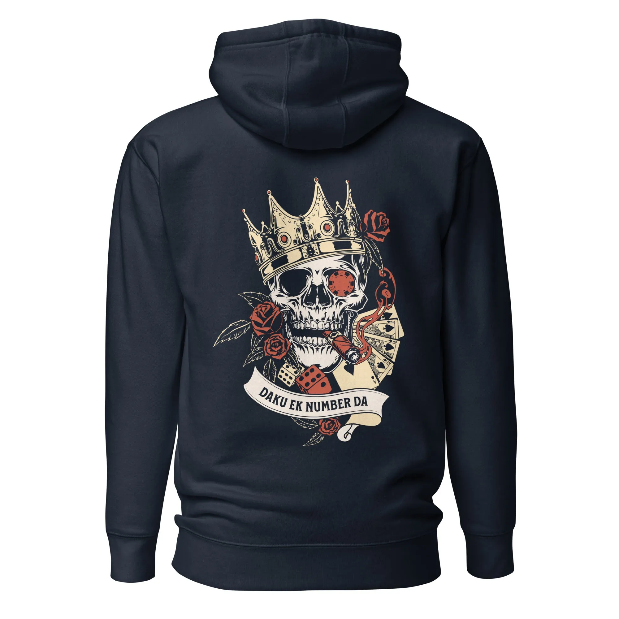 Daku ek number da skull Unisex Hoodie