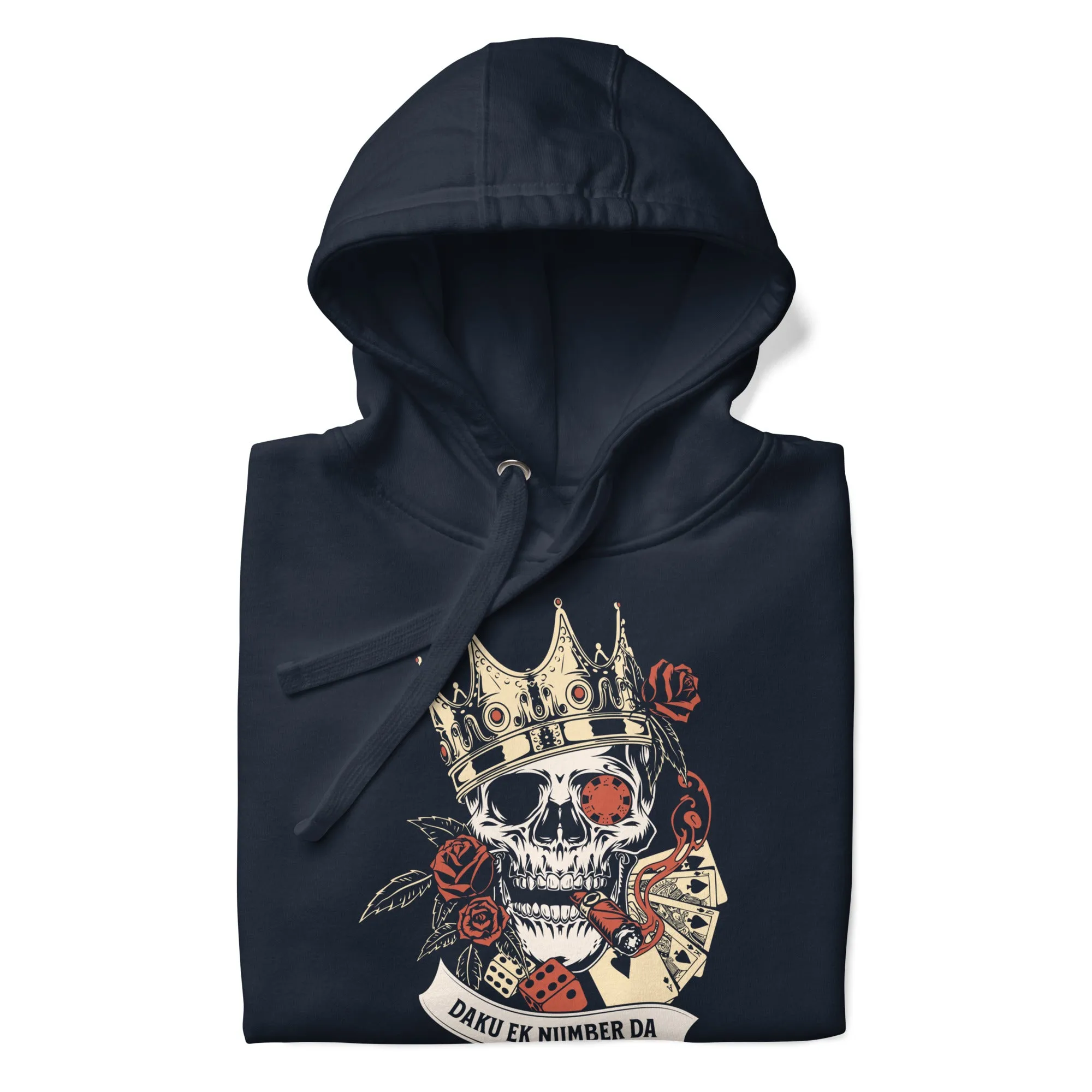 Daku ek number da skull Unisex Hoodie