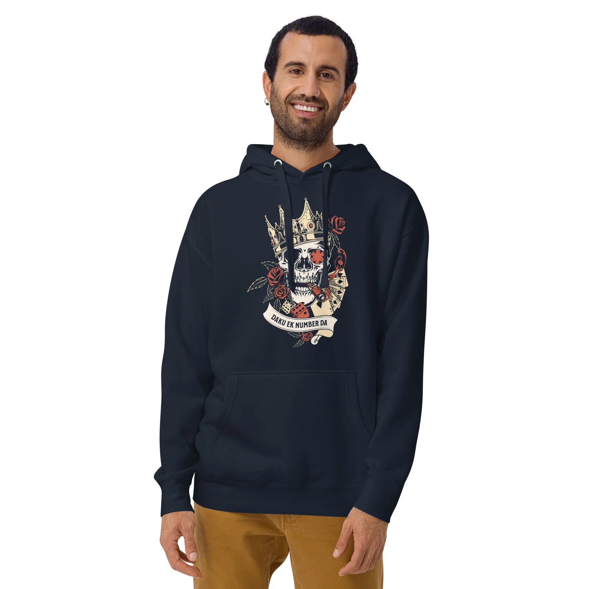 Daku ek number da skull Unisex Hoodie