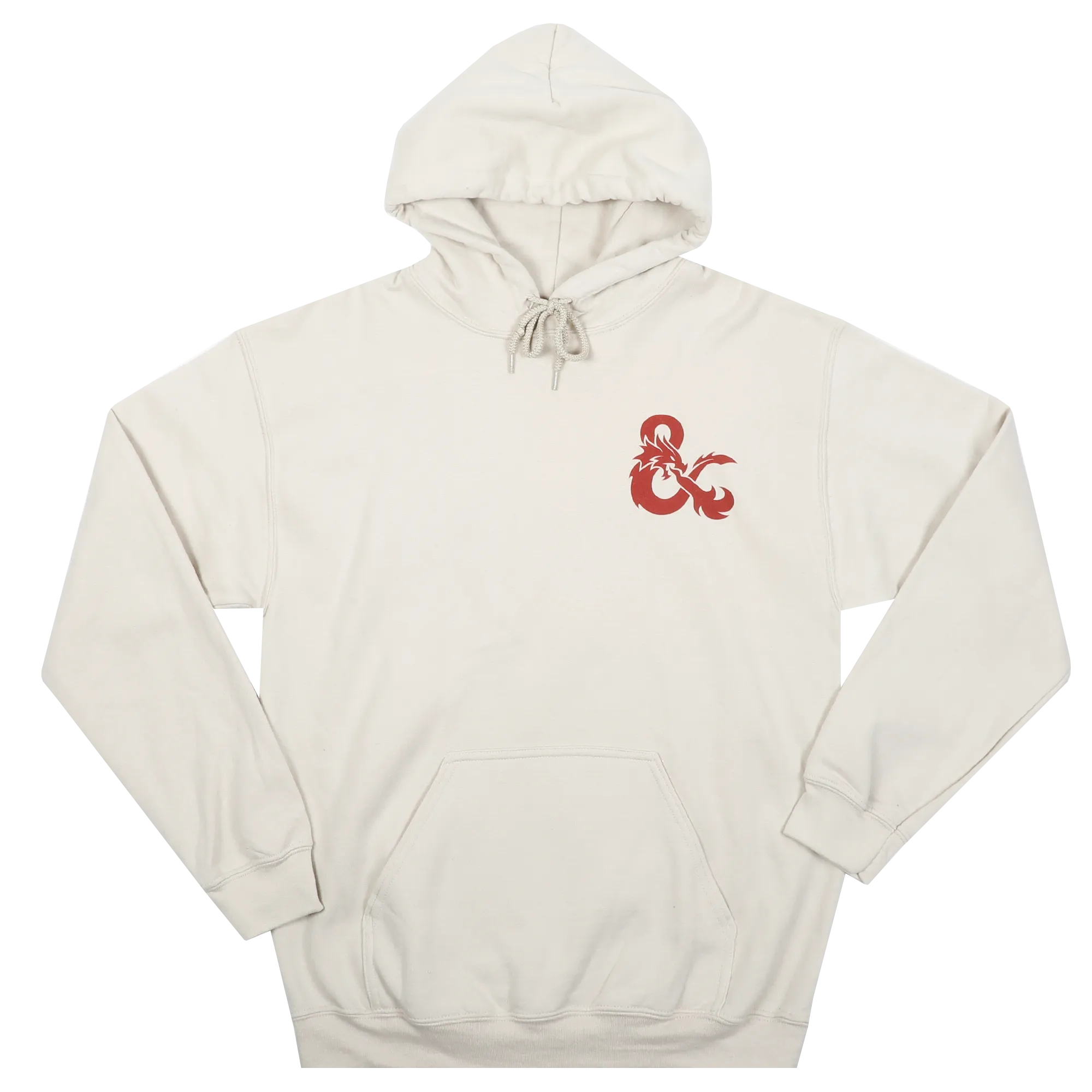 D&D Roll to Hit Heraldry Red Dragon Natural Hoodie