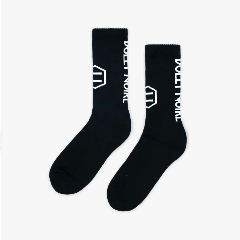 Dolly Noire Socks Woven Frontal Hexagon sk048-ka-01 black