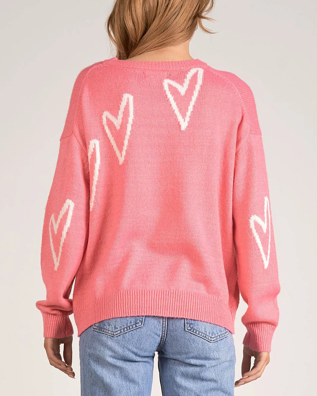 Elan Heart Crewneck Sweater