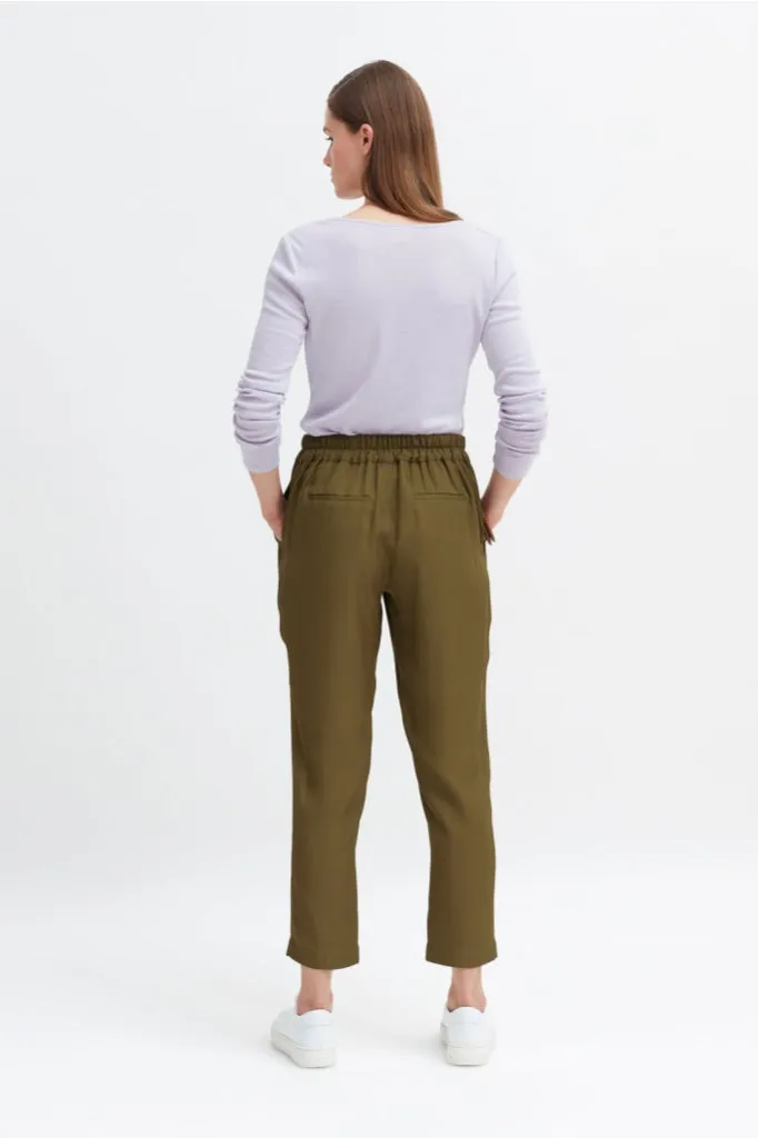 Elk The Label - Kiiltava Pant - Olive