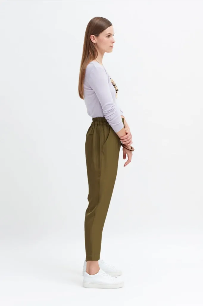 Elk The Label - Kiiltava Pant - Olive