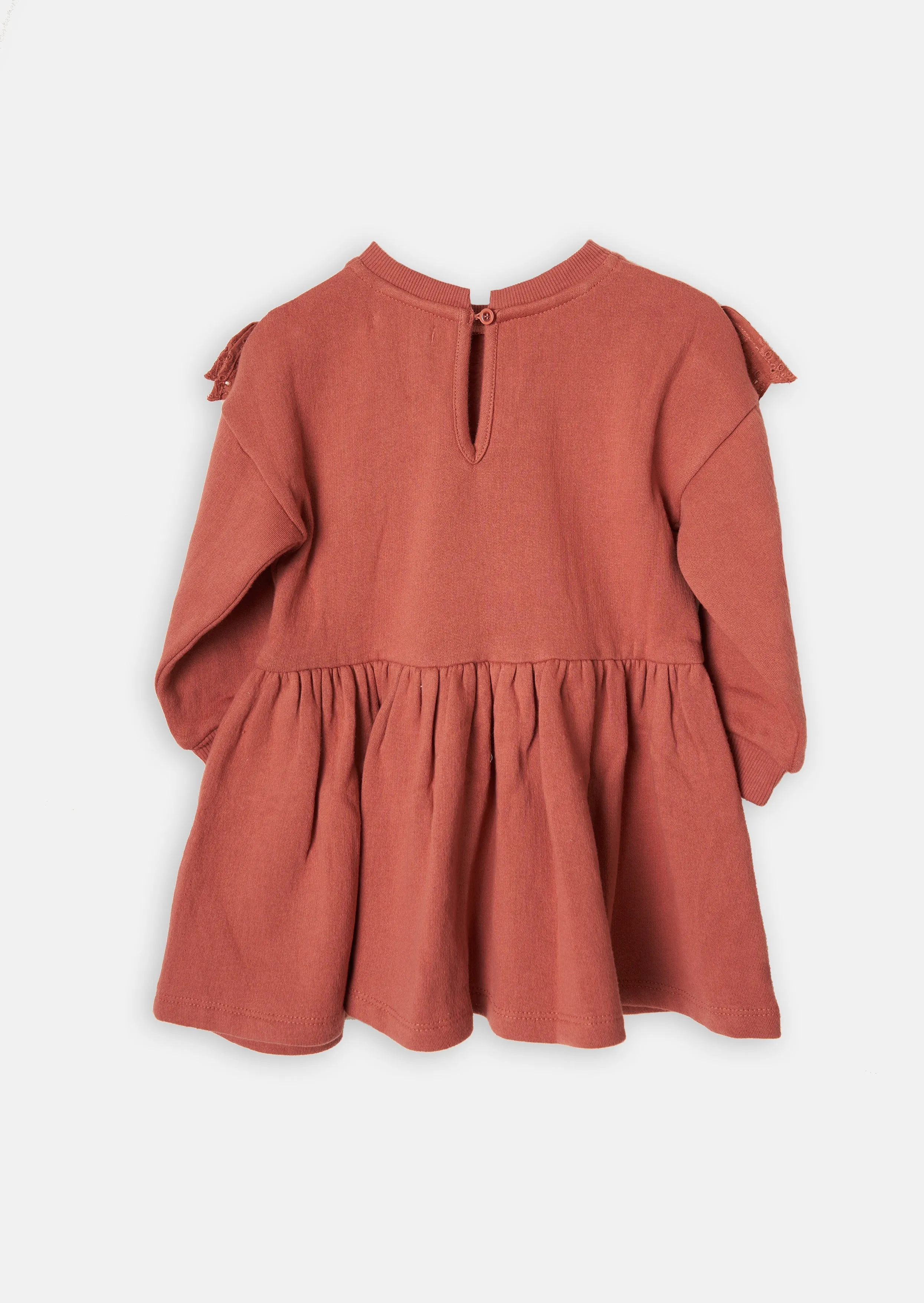 Evelyn Broderie Frill Sweat Dress