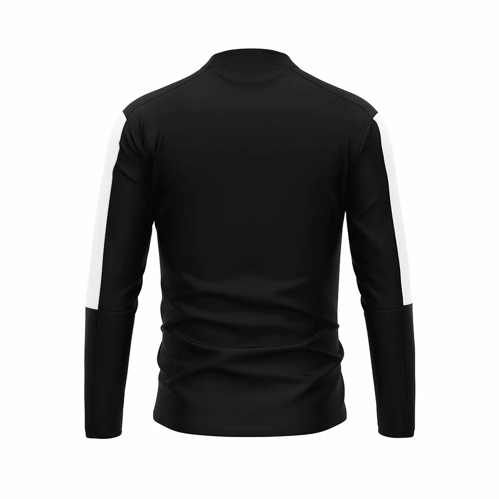 FC 1/4 Zip Microfleece - Black/White