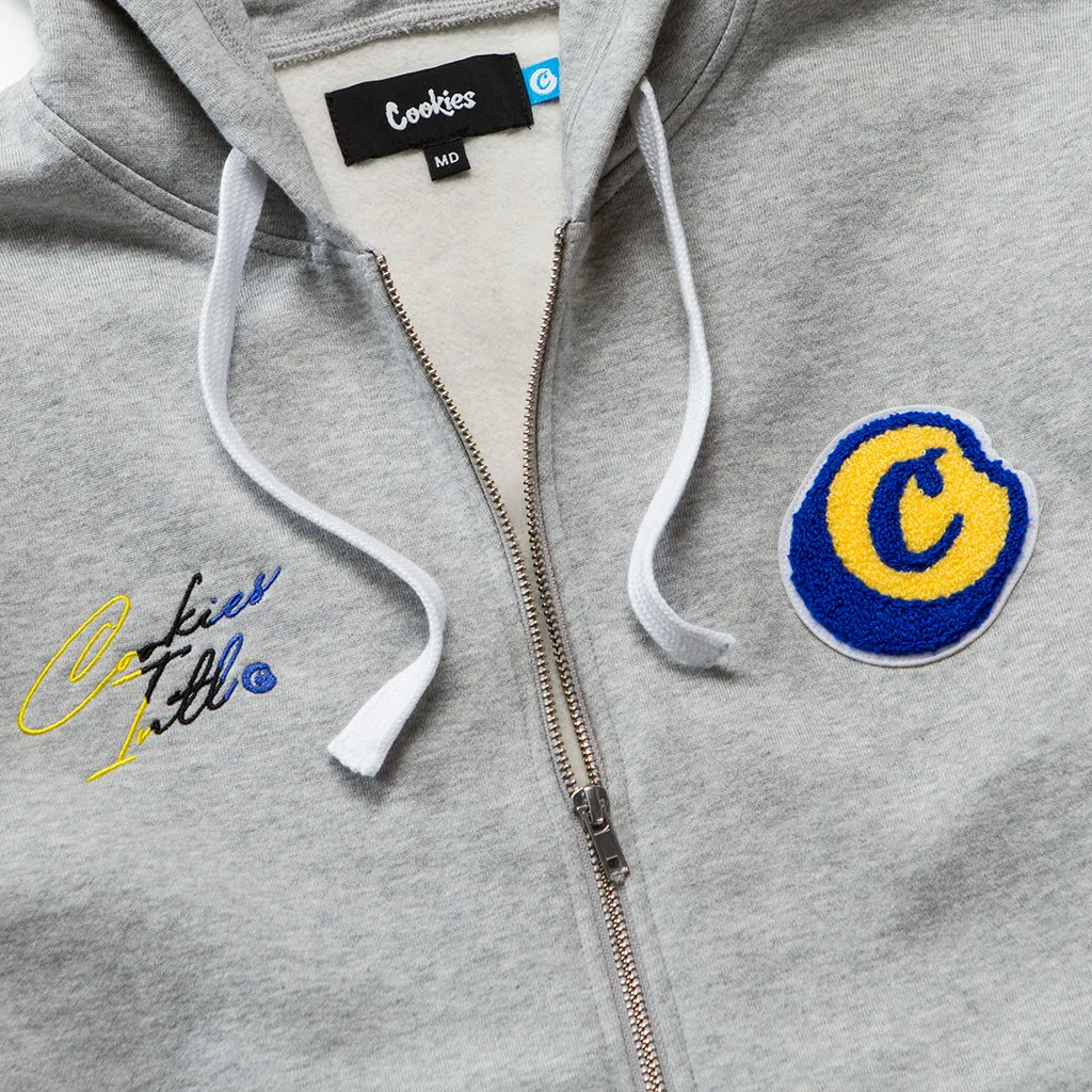 FLIP THE SCRIPT ZIP HOODIE HEATHER GREY