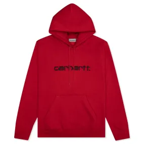 Hooded Carhartt Sweat - Rocket/Black