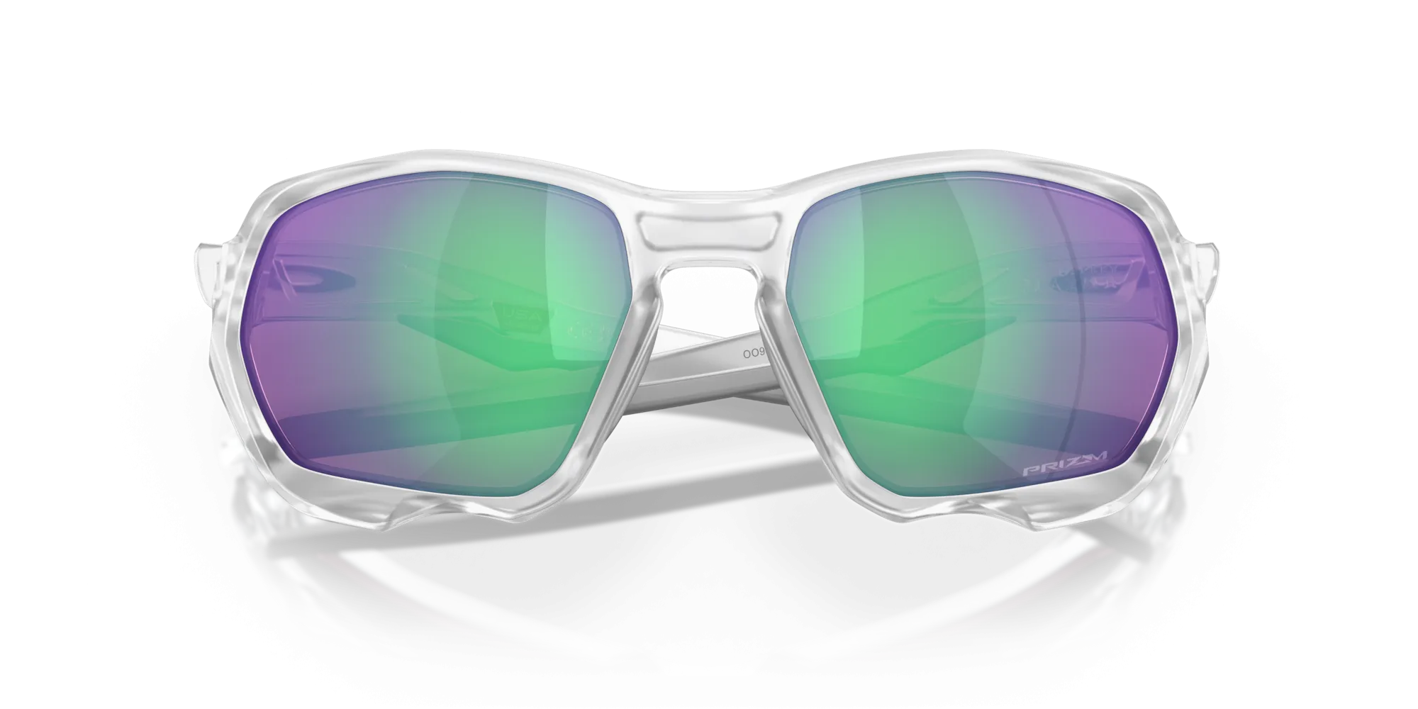 Oakley Plazma Prizm Road Jade Lenses Matte Clear Frame