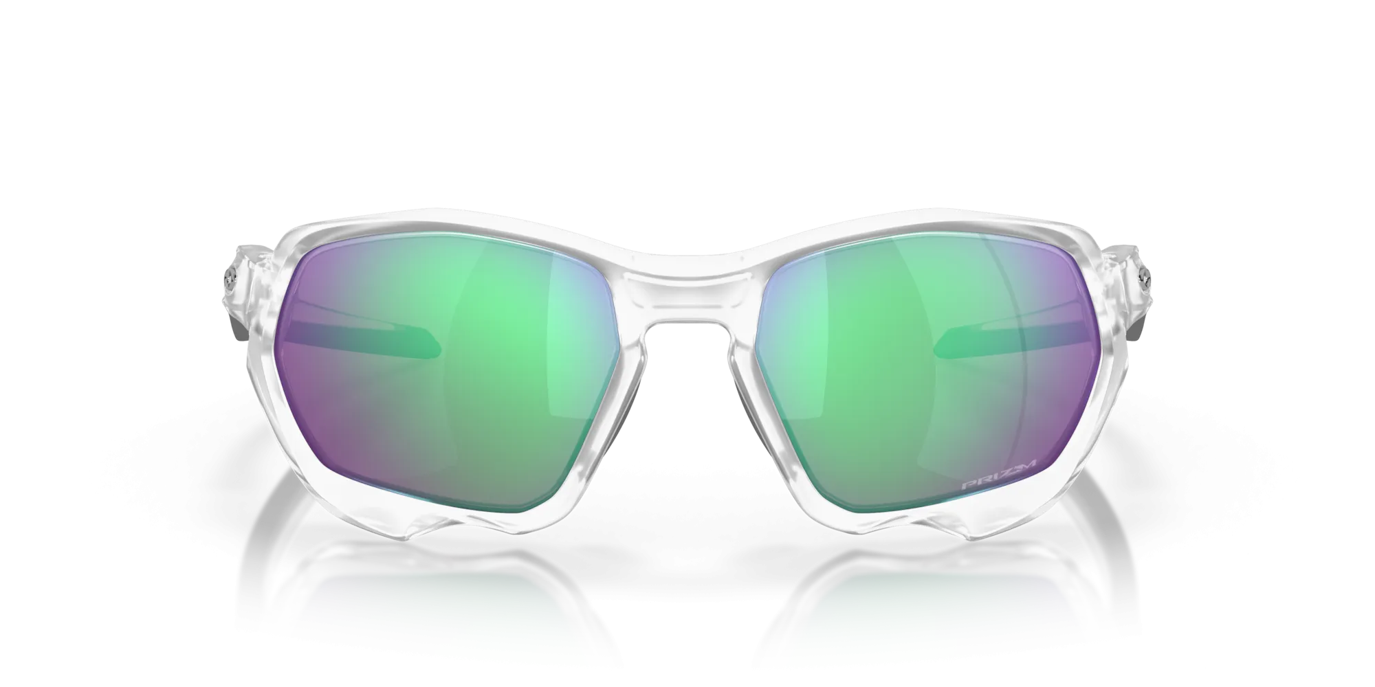 Oakley Plazma Prizm Road Jade Lenses Matte Clear Frame