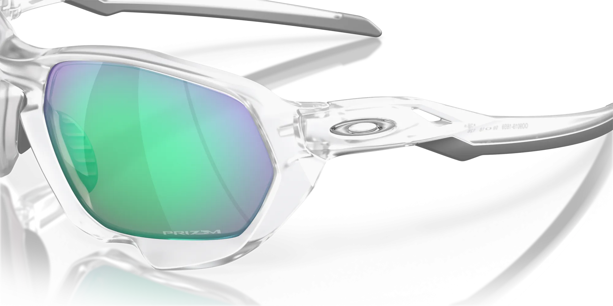 Oakley Plazma Prizm Road Jade Lenses Matte Clear Frame