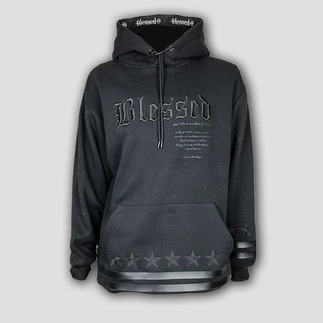 OVERSIZED BLACK ON BLACK JORDAN HOODY BLACK