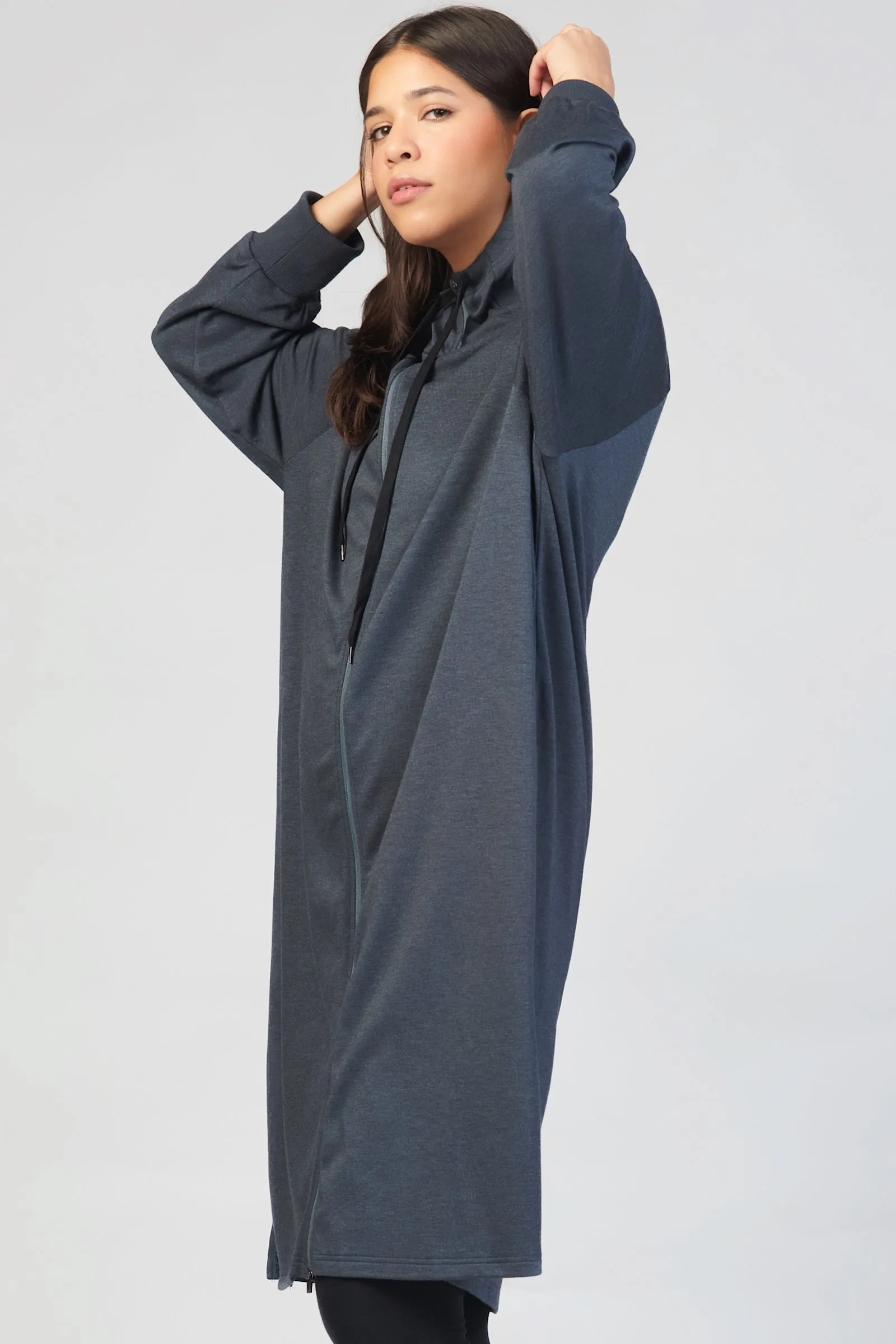 Oversized Navy Hoodie Dress