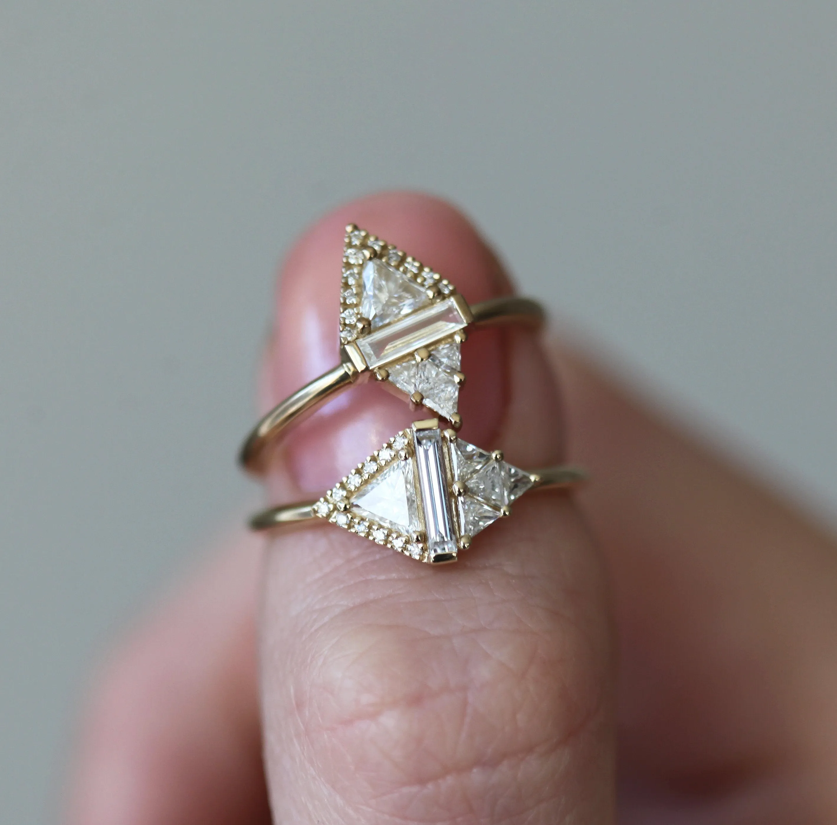 Rhombus Diamond Ring