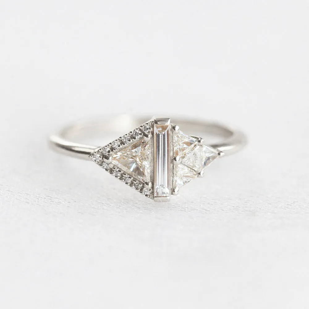 Rhombus Diamond Ring