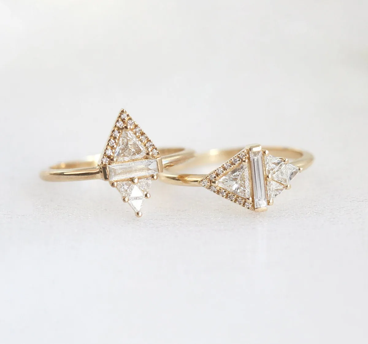 Rhombus Diamond Ring