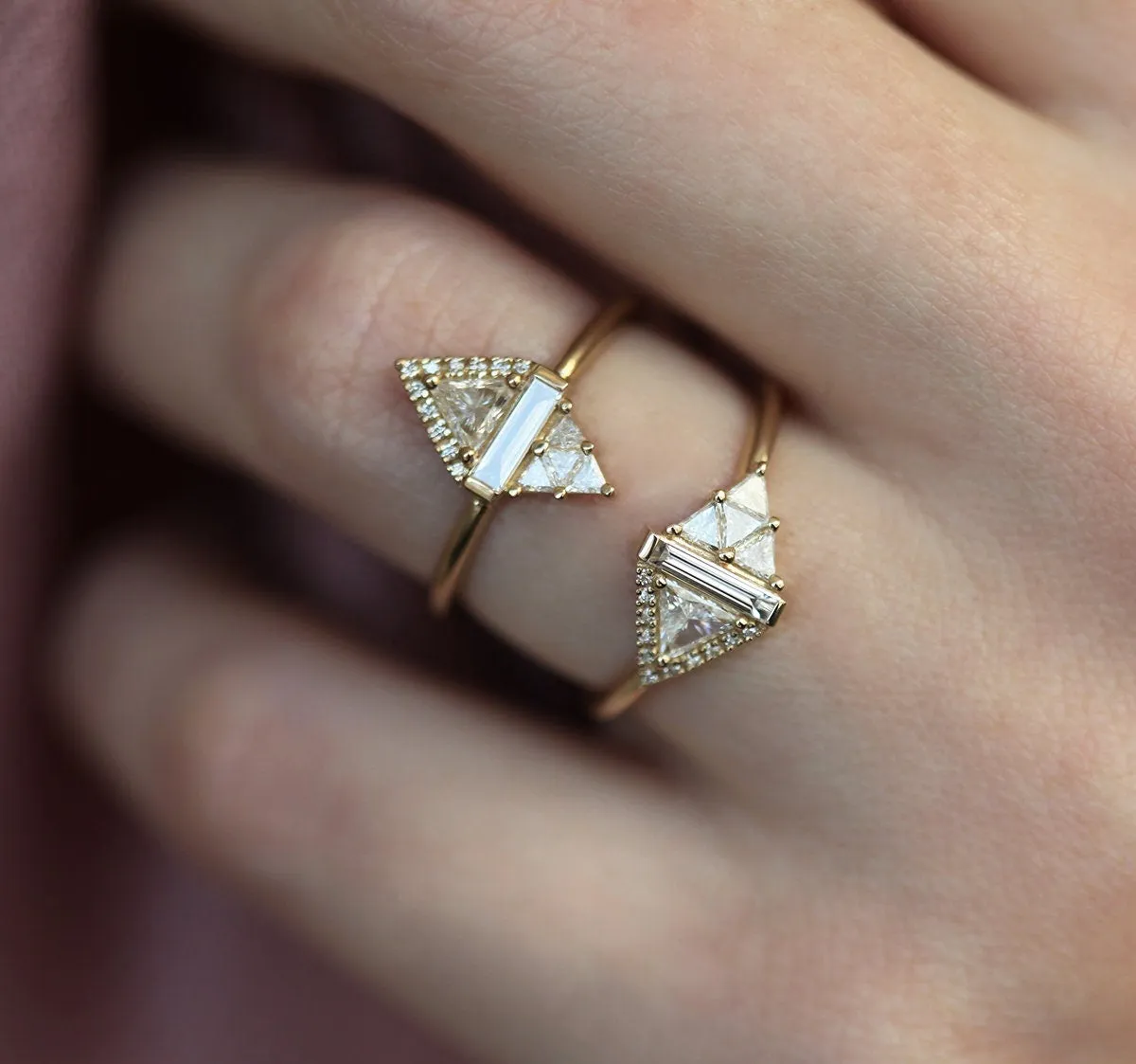 Rhombus Diamond Ring