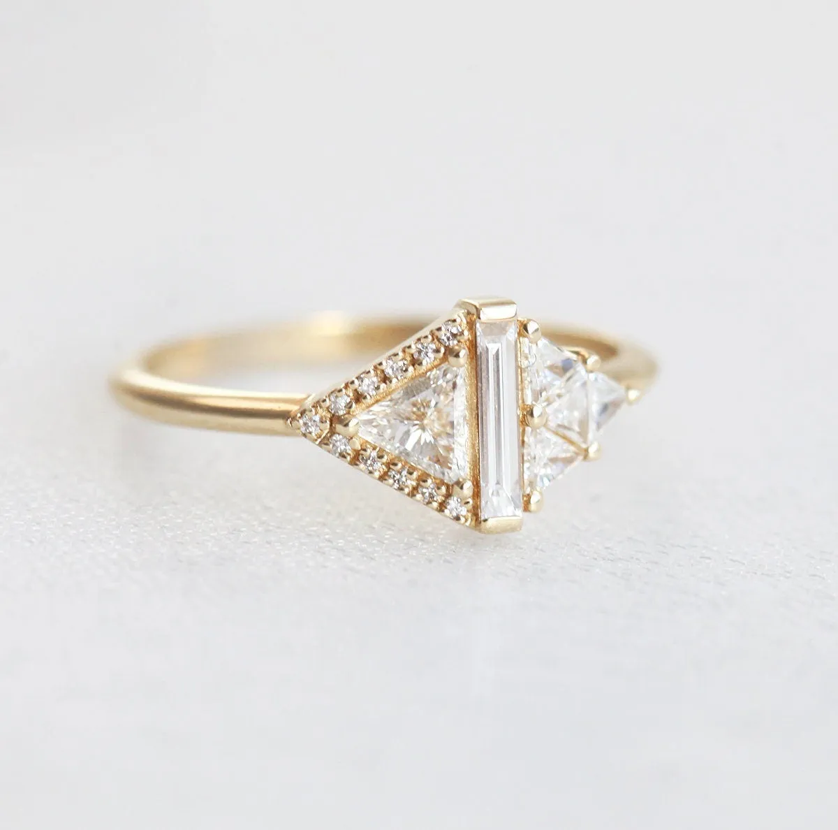 Rhombus Diamond Ring