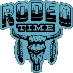 Rodeo Time Skull Decal