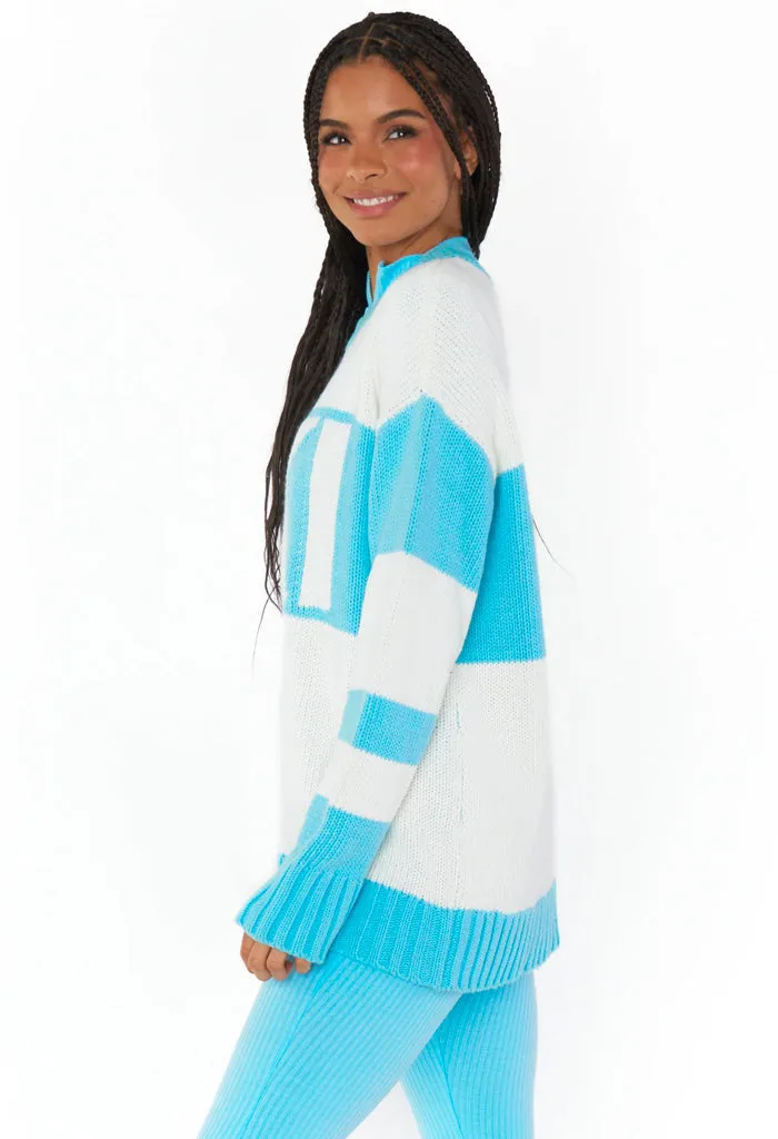 Ski In Sweater-Powder Blue Ski Knit