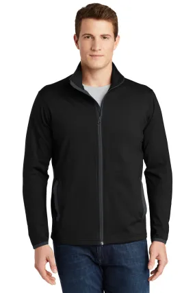 Sport-Tek ST853 Sport-Wick Stretch Contrast Full-Zip Jacket