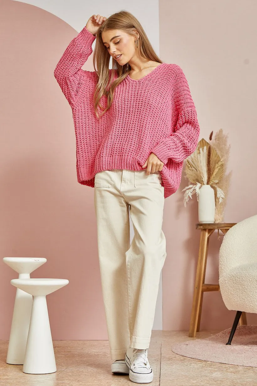 Such a Steal Sweater - Pink