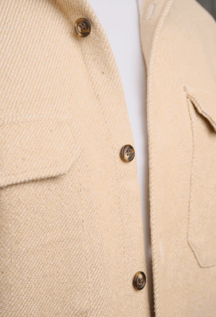 The James 100% Recycled Overshirt | Beige