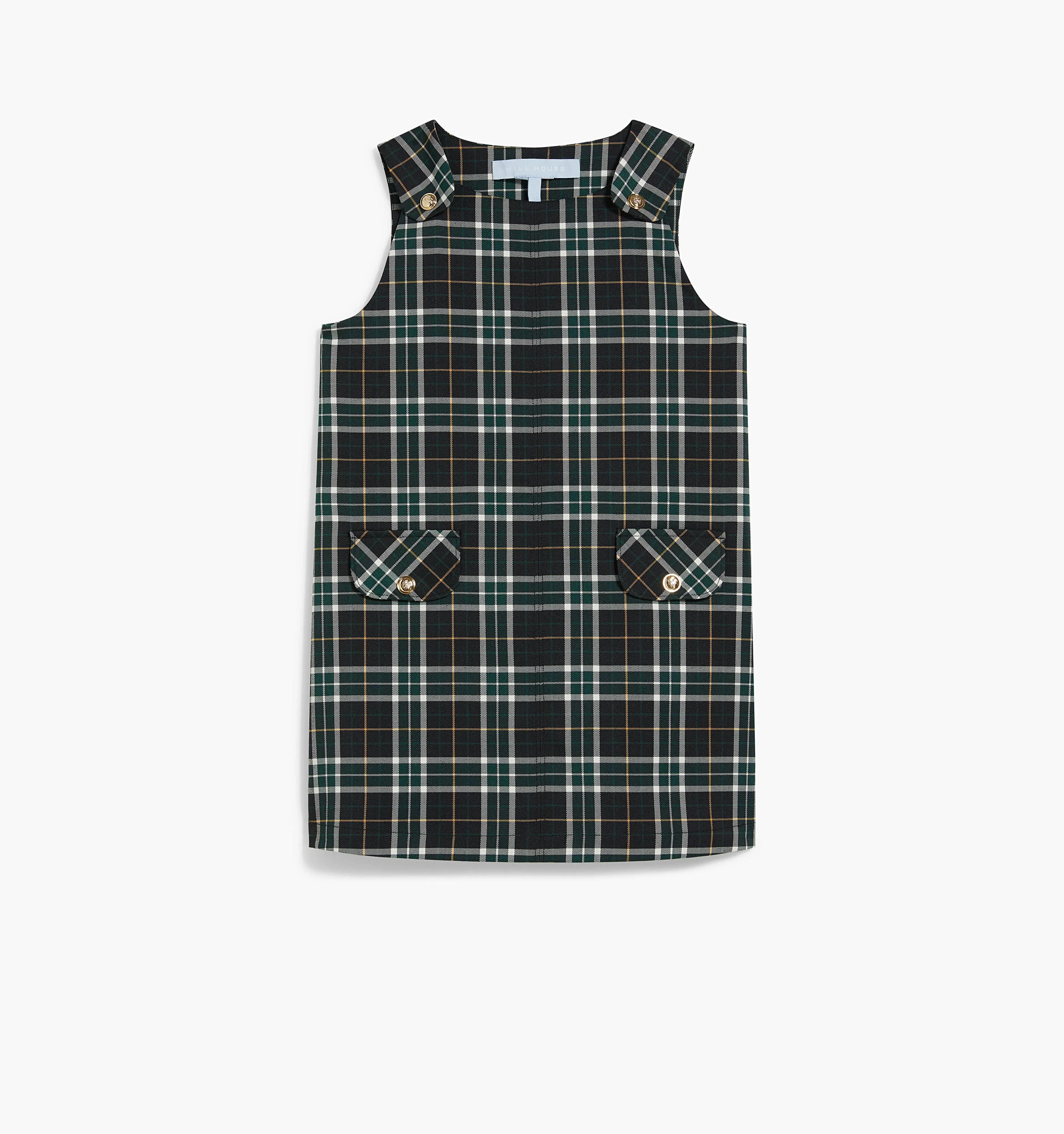 The Tiny Harris Dress - Green Wallace Plaid