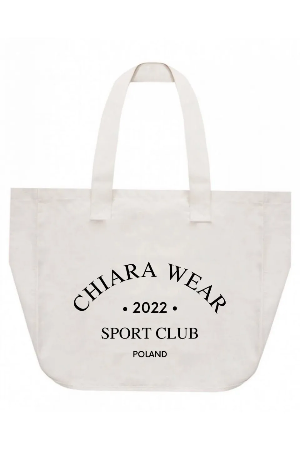 Torba TOTE typu shopper SPORT CLUB - beowy