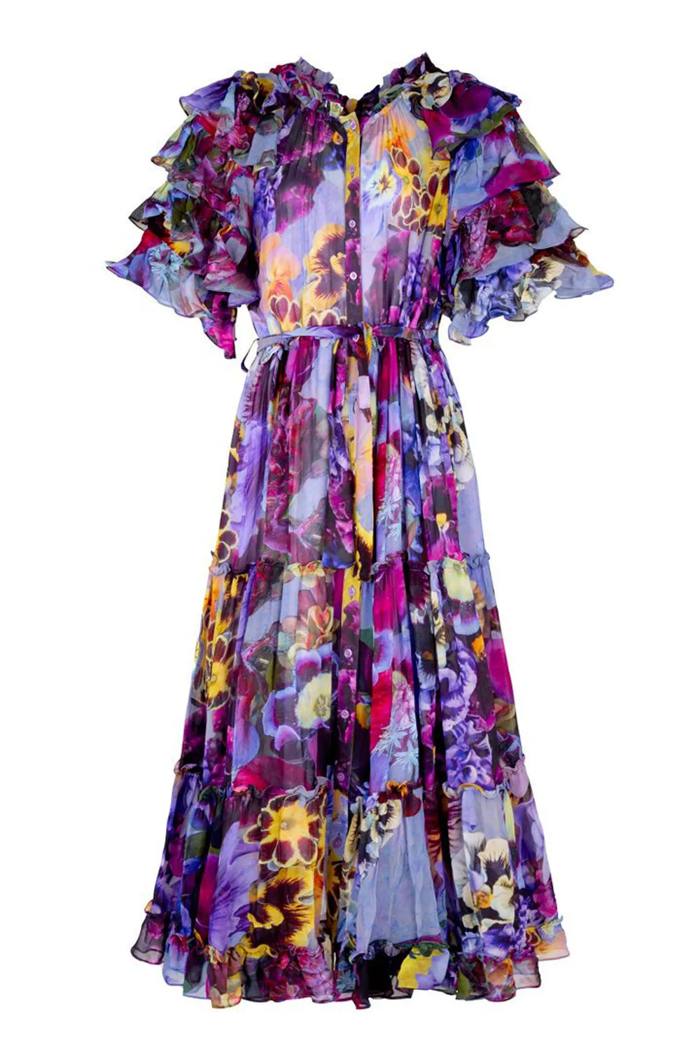 TRELISE COOPER FLORAL FIBRE DRESS