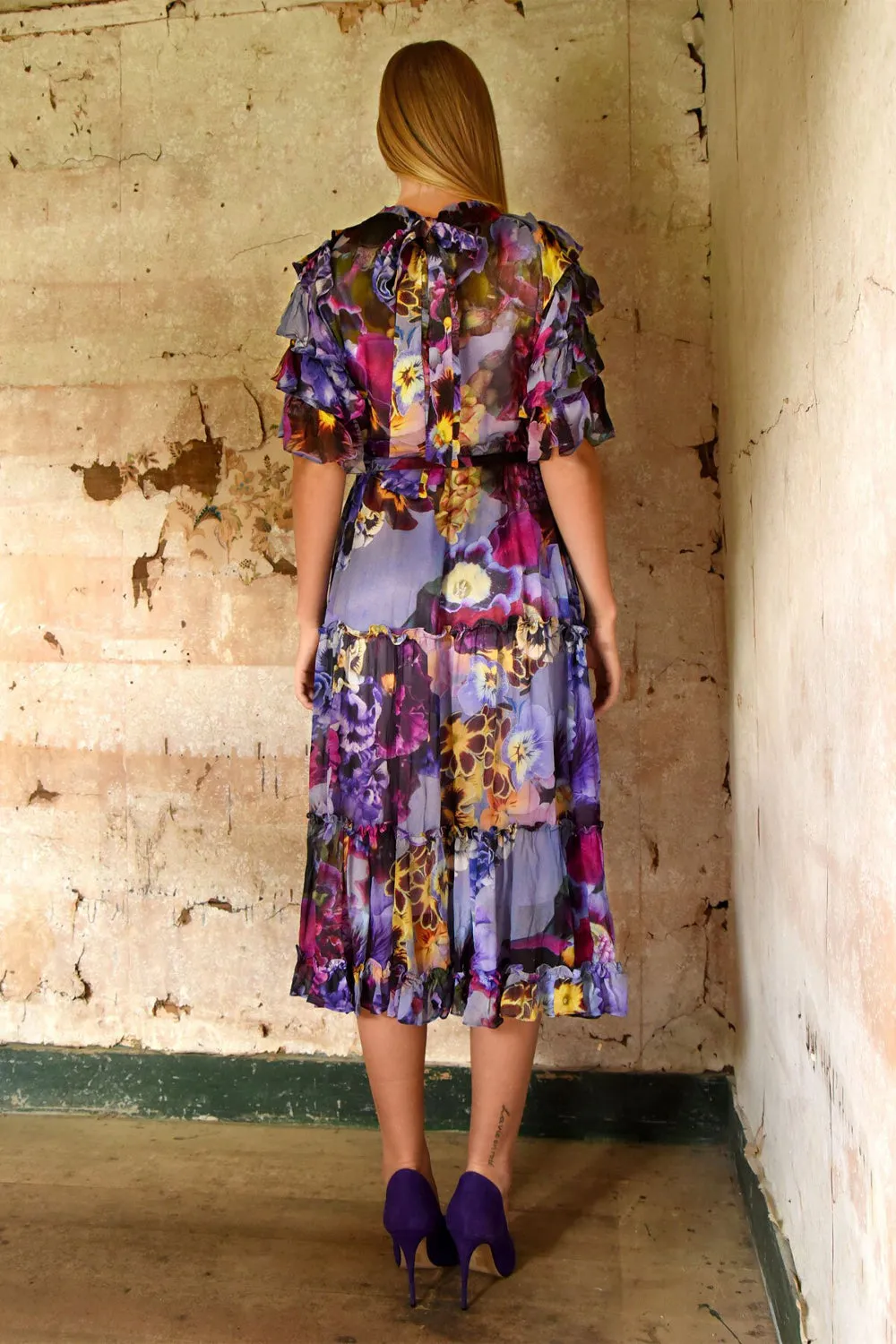 TRELISE COOPER FLORAL FIBRE DRESS