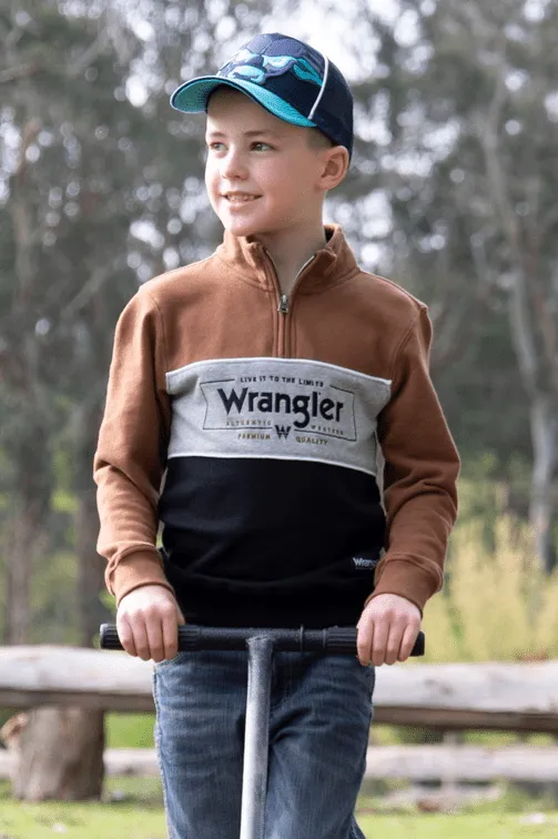 Wrangler Jumper Boys Bartlett 1/4 Zip