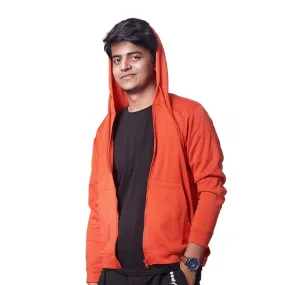 Zip-Through Hoodies  | Orange